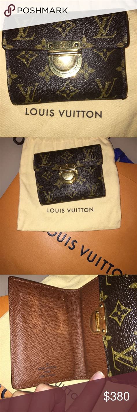 louis vuitton wallet with gold buckle